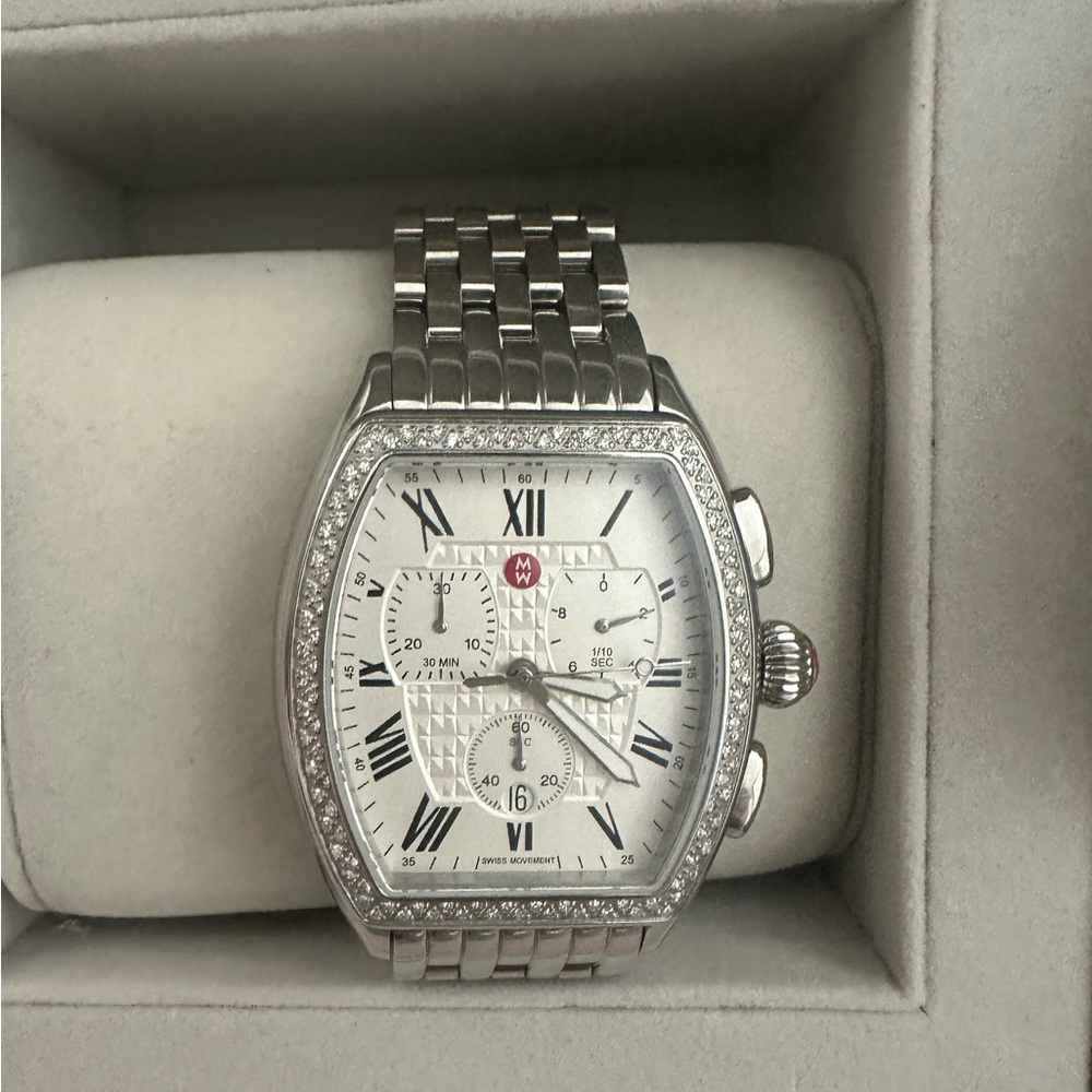 Michele Diamond Releve Chronograph Watch - Picture 2 of 4
